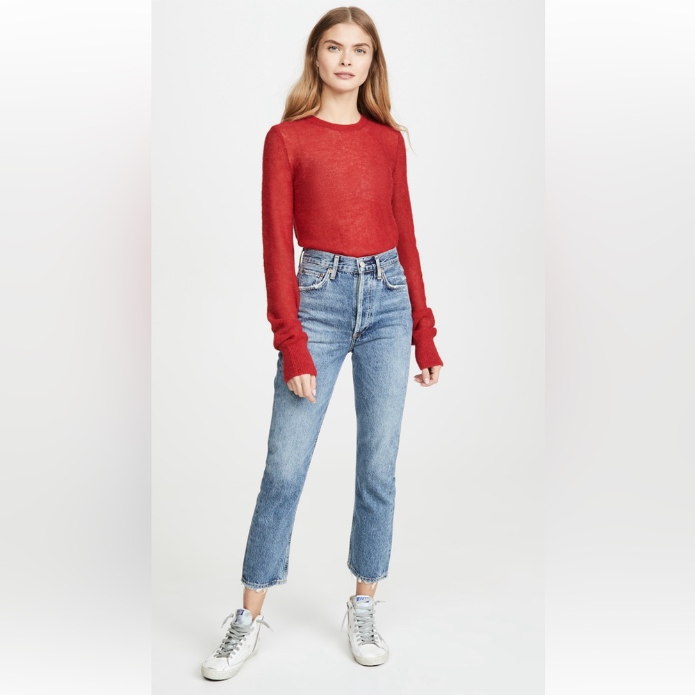 Agolde Riley Crop Straight Jeans